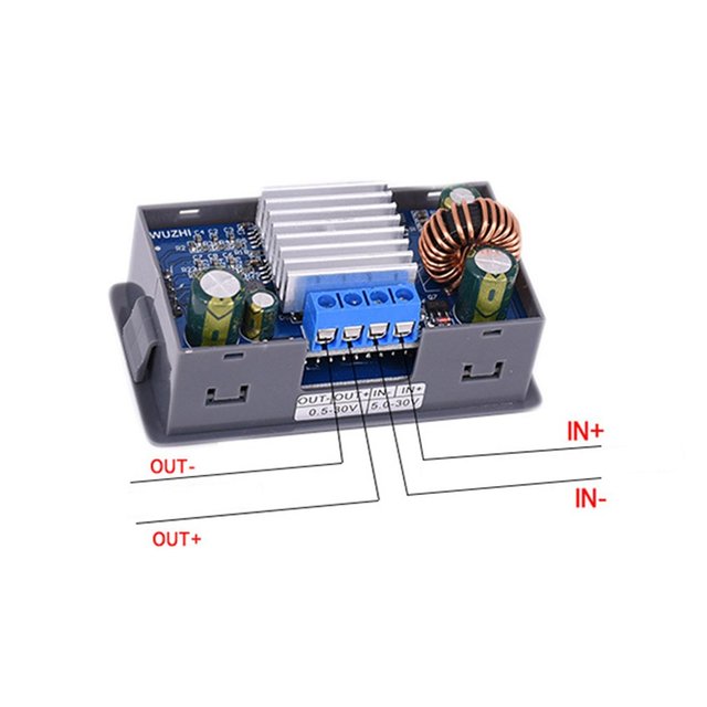 Moduł zasilania ZK-4KX CNC DC-DC Buck Boost Converter CV 0.5-30V 4A do ładowania baterii słonecznych - Wianko - 11