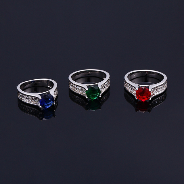 Biżuteria pierścionki Dainty - zaręczynowe pierścień z cyrkoniami dla kobiet, prezent na przyjęcie, obietnica obrączki - hurtowa sprzedaż - Wianko - 3