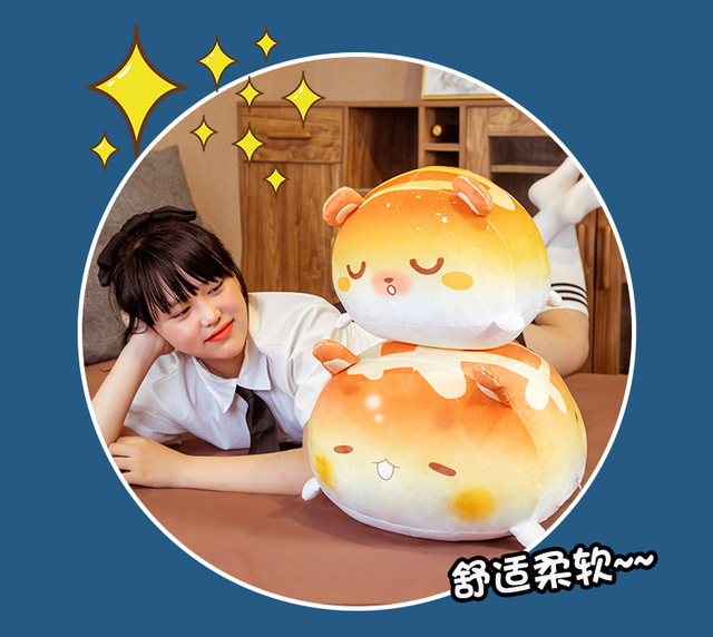 Kawaii pluszowa poduszka miś, pies Shiba Inu, królik - 2 w 1, puszysta poduszka z kocem - dla dzieci - Wianko - 9