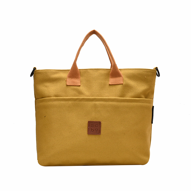 Duża pojemność torby kurierskiej damskiej torby na ramię Crossbody z płócienną torebką - Wianko - 18