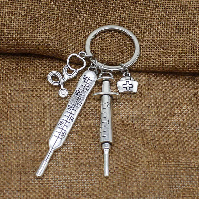 Pielęgniarski brelok na klucze z pojemnikiem na akcesoria medyczne – igły, strzykawki, stetoskop - Wianko - 3