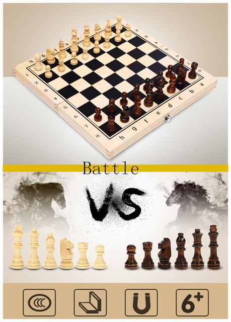 Zestaw szachowy Yernea magnetyczne, drewniane szachownice z litego drewna - wysoka jakość gry w szachy - Wianko - 11