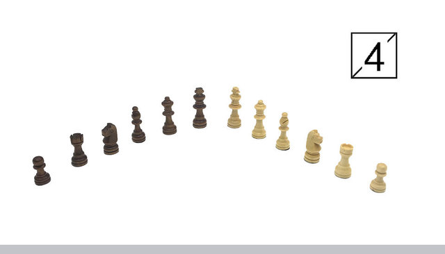 Zestaw szachowy Yernea magnetyczne, drewniane szachownice z litego drewna - wysoka jakość gry w szachy - Wianko - 5