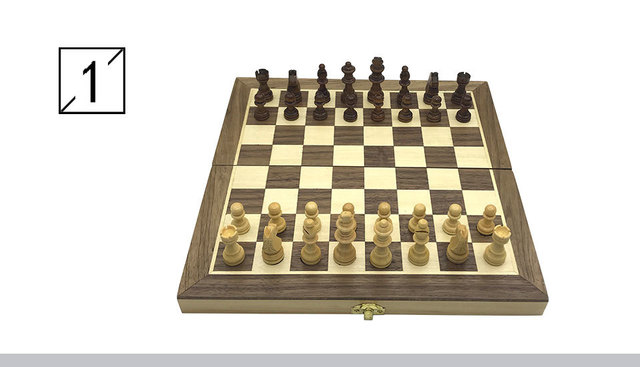 Zestaw szachowy Yernea magnetyczne, drewniane szachownice z litego drewna - wysoka jakość gry w szachy - Wianko - 2