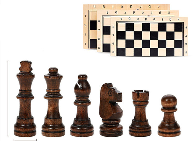 Zestaw szachowy Yernea magnetyczne, drewniane szachownice z litego drewna - wysoka jakość gry w szachy - Wianko - 12