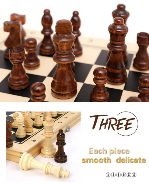 Zestaw szachowy Yernea magnetyczne, drewniane szachownice z litego drewna - wysoka jakość gry w szachy - Wianko - 14