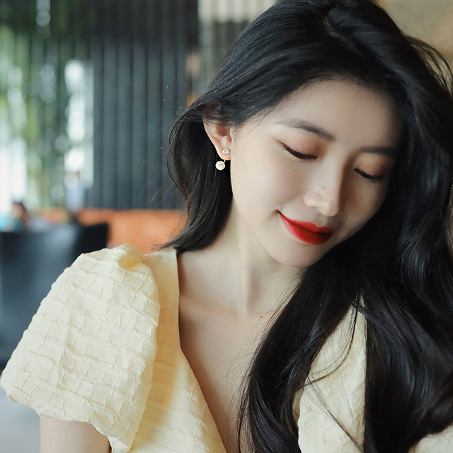 Kolczyki wiszące tkane z drutu ze złota, ozdobione cyrkoniami, koreańska moda biżuteryjna dla kobiet - Wianko - 16