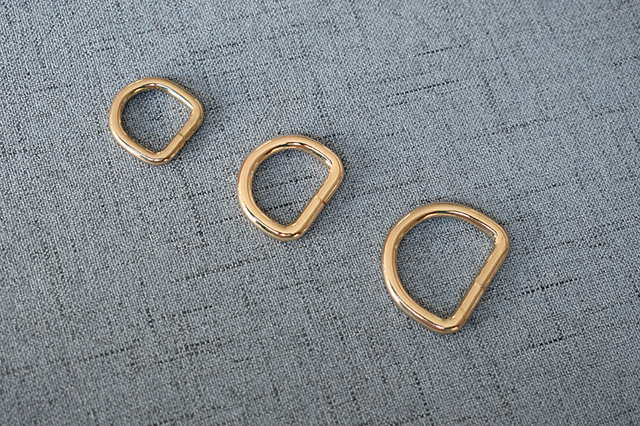 Metalowy D pierścień do DIY torba pasek - 15mm, 20mm, 25mm - Wianko - 4