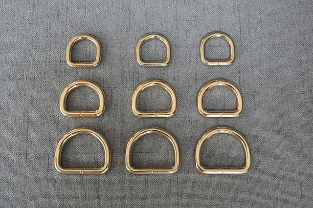 Metalowy D pierścień do DIY torba pasek - 15mm, 20mm, 25mm - Wianko - 9