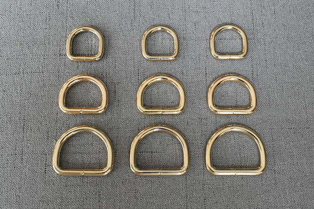 Metalowy D pierścień do DIY torba pasek - 15mm, 20mm, 25mm - Wianko - 10