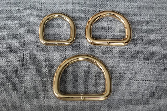 Metalowy D pierścień do DIY torba pasek - 15mm, 20mm, 25mm - Wianko - 7