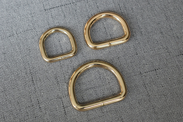 Metalowy D pierścień do DIY torba pasek - 15mm, 20mm, 25mm - Wianko - 6