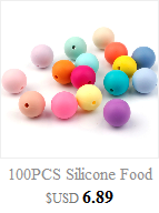 Silikonowy gryzak dla dzieci QHBC 12*7mm, 100 perłowych koralików bez BPA do żucia - zabawka dla dzieci i mama do pielęgnacji - Wianko - 54