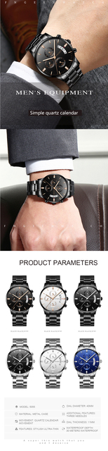 Męski zegarek kwarcowy marki luksusowej 2019 z automatyczną datą - Wianko - 2