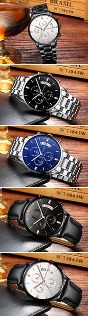 Męski zegarek kwarcowy marki luksusowej 2019 z automatyczną datą - Wianko - 4