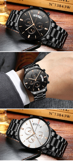 Męski zegarek kwarcowy marki luksusowej 2019 z automatyczną datą - Wianko - 3