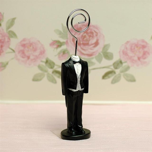 Zestaw 2 sztuk zdjęć ślubnych - stojak na numer stołu Bride & Groom, dekoracja stołu - Wianko - 7