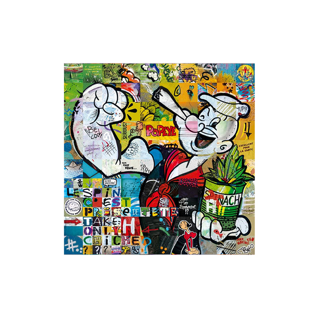 Plakat na ścianę - Płótno Disney Graffiti z postaciami Myszki Miki, Kaczora Donalda, Pantery i Anime do dekoracji salonu - Wianko - 8
