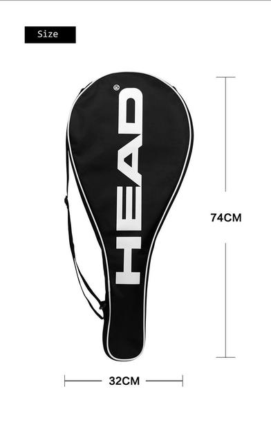 Głowa torba tenisowa HEAD - Oryginalna pojedyncza paczka ochronna aksamitna wodoodporna rakieta tenisowa torba na ramię - Wianko - 3