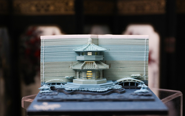 Notatnik 3D Ślub 155 arkusz Omoshiroi - Vintage kostka Memo Cube Journal z pawilonem w miniaturze - niespodzianka prezent - Wianko - 26
