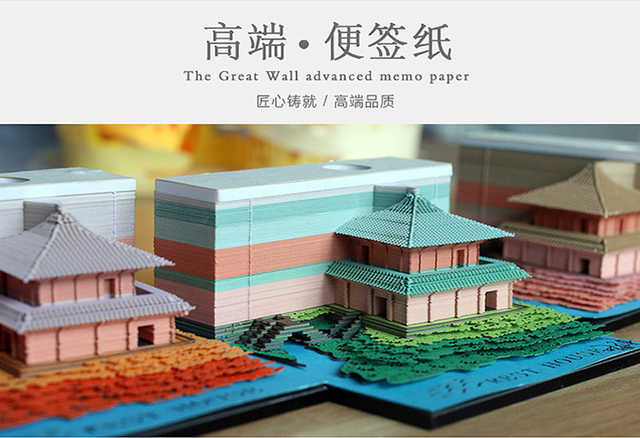 Notatnik 3D Ślub 155 arkusz Omoshiroi - Vintage kostka Memo Cube Journal z pawilonem w miniaturze - niespodzianka prezent - Wianko - 2