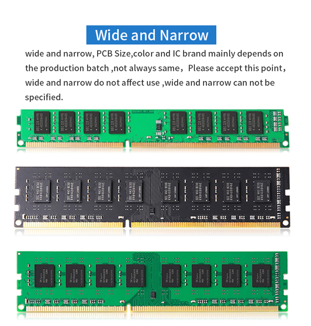 Pamięć RAM DDR3 VEINEDA 4GB 8GB komputer PC3 1333 1600 MHZ - Wianko - 4