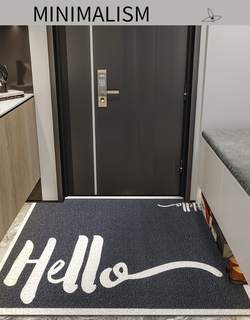 Wycieraczka wejściowa Hello Nordic do drzwi pcv, dywan na przedpokój i salon, kryty dywanik do kuchni i łazienki - Wianko - 1