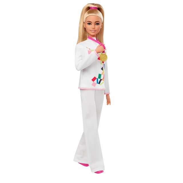 Lalka sportowa Barbie Tokio Olympic - lalka do jogi z ruchomymi akcesoriami dla dziewczynek - Wianko - 5