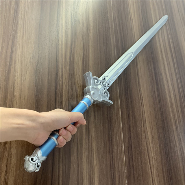 Duży miecz MO DAO ZU SHI, 80 cm, broń niebieska, cosplay 1:1, nóż szermierza, bezpieczny, PU, anime - Wianko - 5