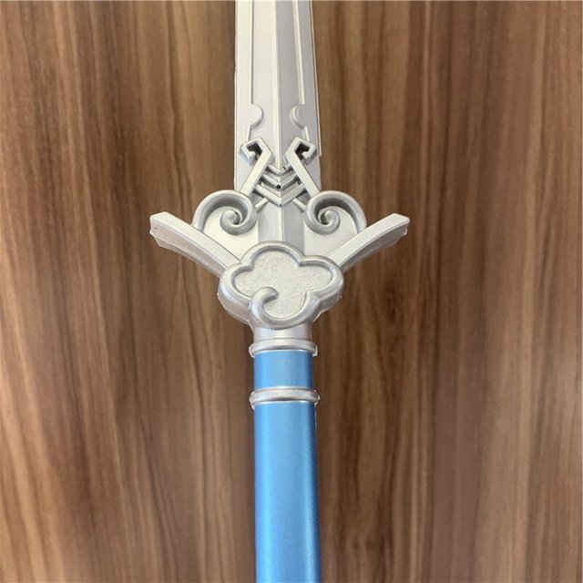 Duży miecz MO DAO ZU SHI, 80 cm, broń niebieska, cosplay 1:1, nóż szermierza, bezpieczny, PU, anime - Wianko - 9