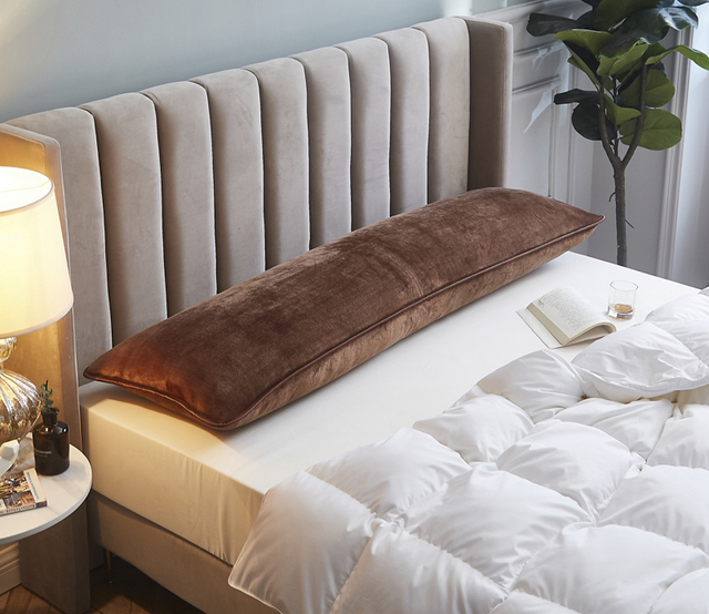 Poszewka na poduszkę z flaneli, długa, ciepła, o dużej rozmiar, Sleepcomfort Lover, 120/150/180cm - Wianko - 10