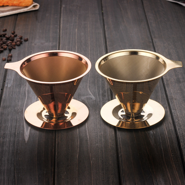 Wielokrotnego użytku filtr do kawy z wytrzymałym uchwytem ze stali nierdzewnej, kosz filtra Mesh, odporny na ciepło szklany dzbanek do kawy - Wianko - 3