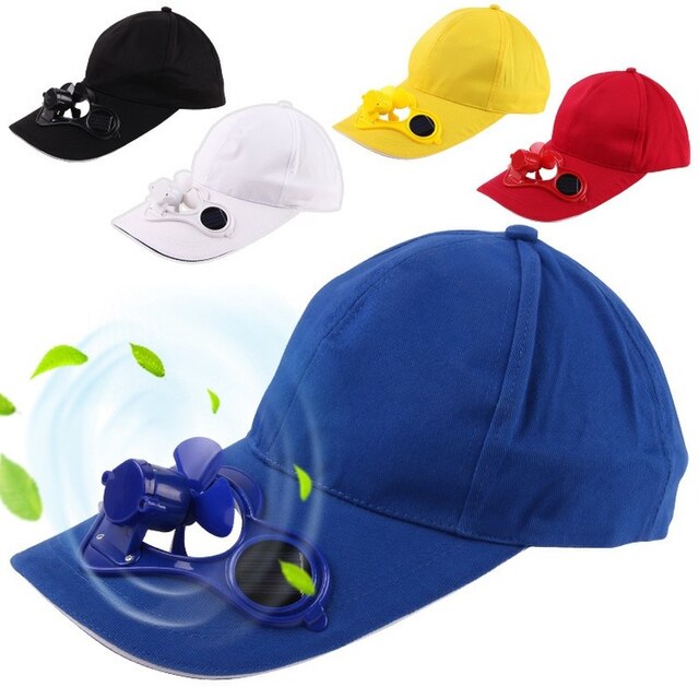 Unisex czapka z daszkiem z wentylatorem zasilanym energią słoneczną, idealna na lato, do użytku przez dorosłych i dzieciaków, doskonała na sporty outdoor, camping i wycieczki piesze - Snapback - Wianko - 4