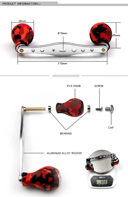 Uchwyt kołowrotka wędkarskiego do odlewania przynęty Abu/Daiwa, 37g, 110mm, EVA - Wianko - 3