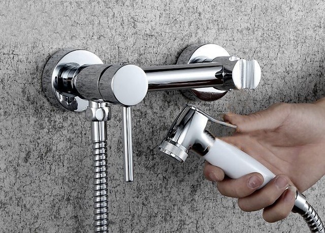 Bidet ręczny mosiądz z trybem gorącym i zimnym dla kobiet - przenośna, ciśnieniowa myjka do WC i prysznica, model BD666 - Wianko - 2