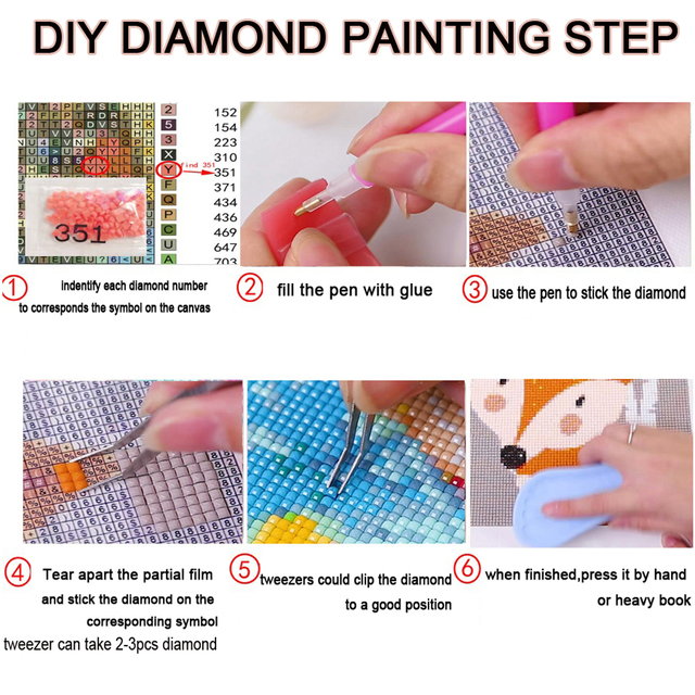 Diamentowy obraz - Kolorowy tygrys - Kwadratowe 5D DIY - Mozaika haftowa - Dekoracja domu - Wianko - 7