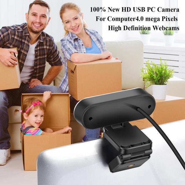 Nowa kamera internetowa HD 2021 z obrotową kamerą 1080P, mikrofonem i oświetleniem LED do spotkań biurowych na żywo na komputer stacjonarny i laptop USB - Wianko - 9