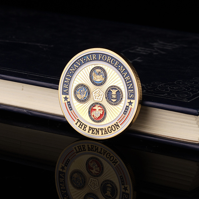 Medalion wojskowy Stanów Zjednoczonych - Insygnia 5. Korpusu Piechoty Morskiej - Moneta Wyzwanie - Kolekcje - Wianko - 4