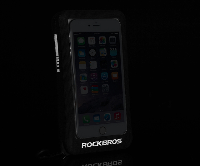 Torba na telefon ROCKBROS MTB Road Bike 6 wodoodporna, odblaskowa, z dotykowym ekranem i lusterkiem na kierownicę - Wianko - 9