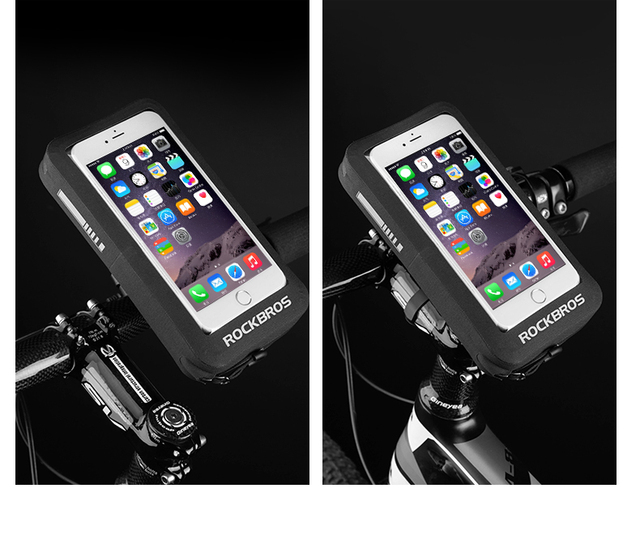 Torba na telefon ROCKBROS MTB Road Bike 6 wodoodporna, odblaskowa, z dotykowym ekranem i lusterkiem na kierownicę - Wianko - 19