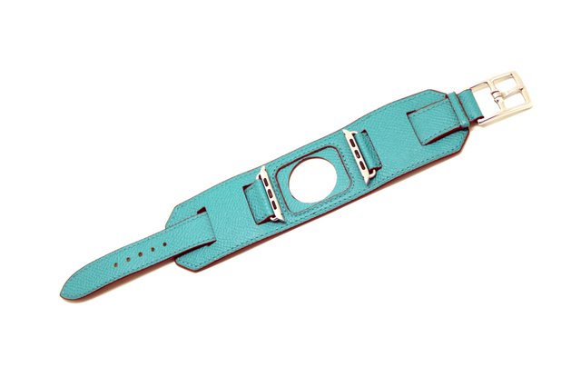 Luksusowa bransoletka z prawdziwej skóry do zegarka Apple Watch – pas 38/40/42/44/41/45 mm, seria 3/4/5/6/7/SE - Wianko - 28