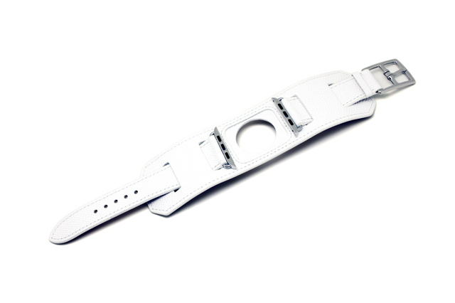 Luksusowa bransoletka z prawdziwej skóry do zegarka Apple Watch – pas 38/40/42/44/41/45 mm, seria 3/4/5/6/7/SE - Wianko - 9