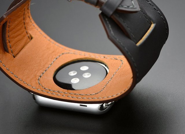 Luksusowa bransoletka z prawdziwej skóry do zegarka Apple Watch – pas 38/40/42/44/41/45 mm, seria 3/4/5/6/7/SE - Wianko - 18