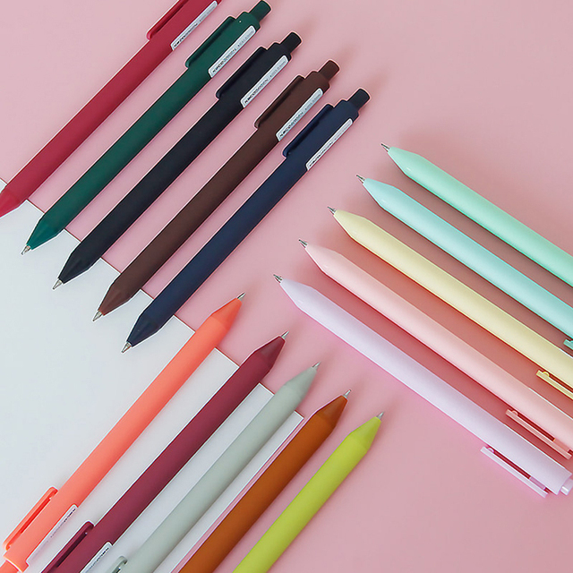 Długopis żelowy Xiaomi Kaco Sign Pen Gel 0.5mm - pióro do podpisów, 5 kolorów Macarons, trwałe, płynne atramenty, zestaw upominkowy - Wianko - 5