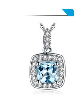 Jubiler Topaz JewelryPalace - prawdziwy niebieski kameleon w srebrnym pierścieniu 925 z regulacją - obietnica piękna dla kobiet - Wianko - 1