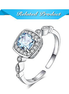 Jubiler Topaz JewelryPalace - prawdziwy niebieski kameleon w srebrnym pierścieniu 925 z regulacją - obietnica piękna dla kobiet - Wianko - 2
