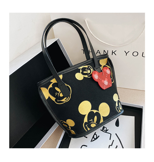Nowa torba damska na ramię Disney Mickey z nadrukiem myszy - duża pojemność, plecak Kawaii dla dziewczyn - Wianko - 25