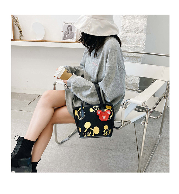 Nowa torba damska na ramię Disney Mickey z nadrukiem myszy - duża pojemność, plecak Kawaii dla dziewczyn - Wianko - 14
