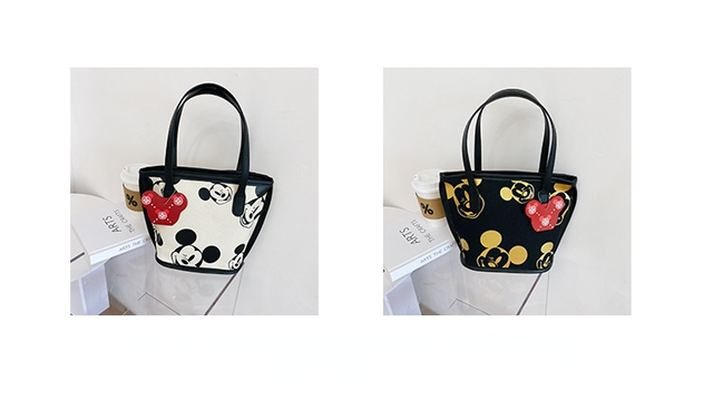 Nowa torba damska na ramię Disney Mickey z nadrukiem myszy - duża pojemność, plecak Kawaii dla dziewczyn - Wianko - 4