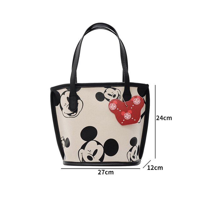 Nowa torba damska na ramię Disney Mickey z nadrukiem myszy - duża pojemność, plecak Kawaii dla dziewczyn - Wianko - 3